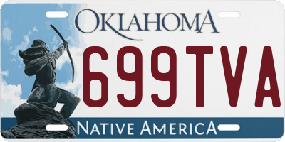 OK license plate 699TVA