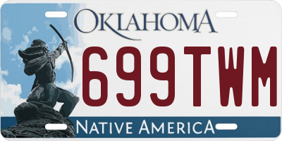 OK license plate 699TWM