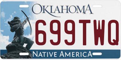 OK license plate 699TWQ