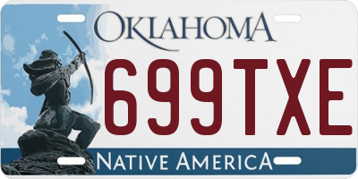 OK license plate 699TXE