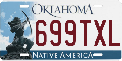 OK license plate 699TXL