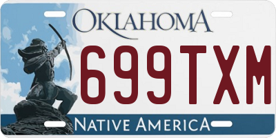 OK license plate 699TXM