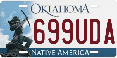 OK license plate 699UDA