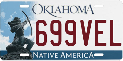 OK license plate 699VEL