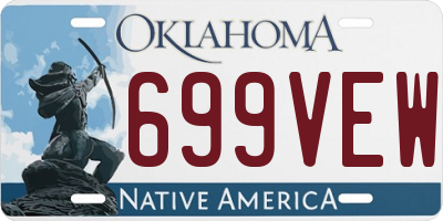 OK license plate 699VEW