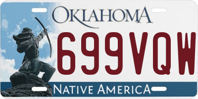 OK license plate 699VQW