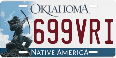 OK license plate 699VRI