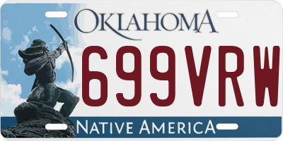 OK license plate 699VRW