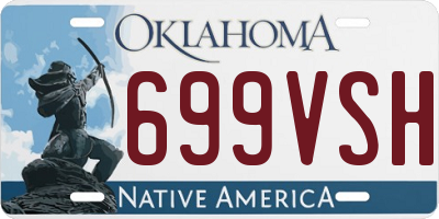 OK license plate 699VSH