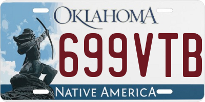 OK license plate 699VTB