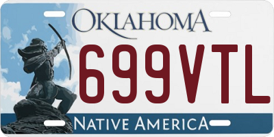 OK license plate 699VTL