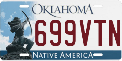 OK license plate 699VTN