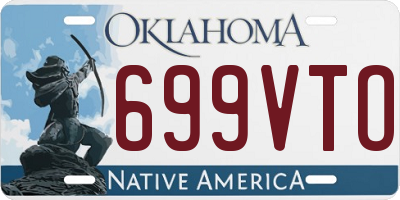 OK license plate 699VTO