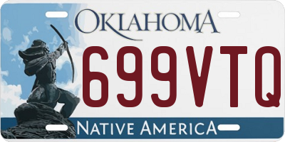 OK license plate 699VTQ
