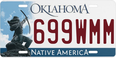 OK license plate 699WMM
