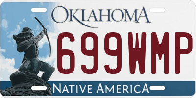 OK license plate 699WMP
