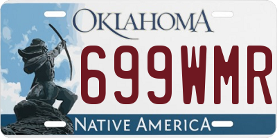 OK license plate 699WMR