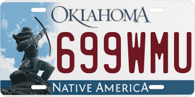 OK license plate 699WMU