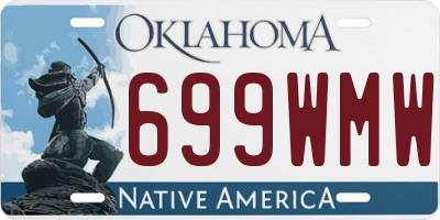 OK license plate 699WMW