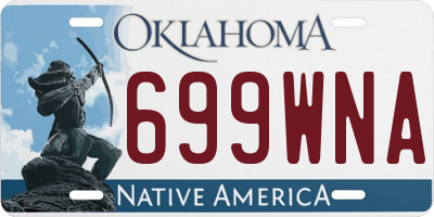 OK license plate 699WNA