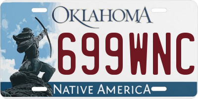 OK license plate 699WNC