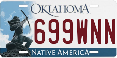 OK license plate 699WNN