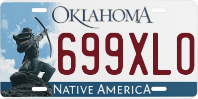 OK license plate 699XLO