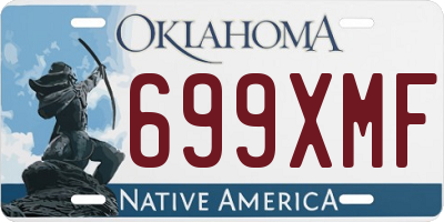 OK license plate 699XMF