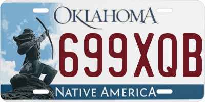 OK license plate 699XQB