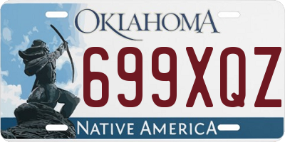 OK license plate 699XQZ