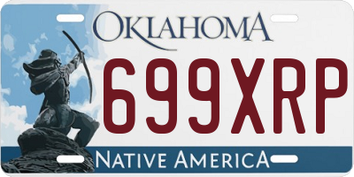 OK license plate 699XRP