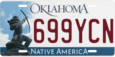 OK license plate 699YCN