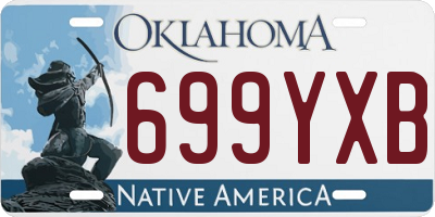 OK license plate 699YXB