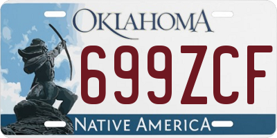 OK license plate 699ZCF