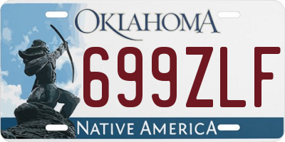OK license plate 699ZLF