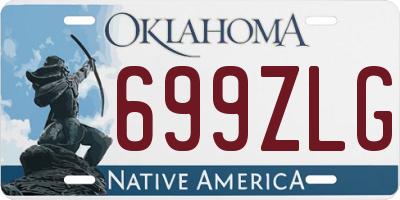 OK license plate 699ZLG
