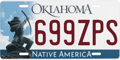 OK license plate 699ZPS
