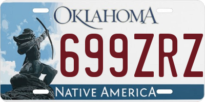 OK license plate 699ZRZ