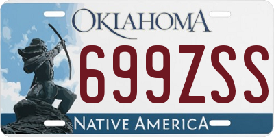 OK license plate 699ZSS