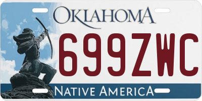 OK license plate 699ZWC