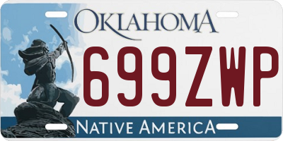 OK license plate 699ZWP