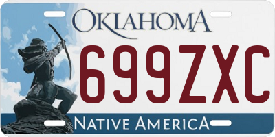 OK license plate 699ZXC