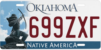 OK license plate 699ZXF