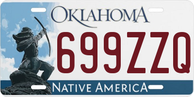 OK license plate 699ZZQ