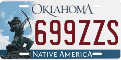 OK license plate 699ZZS