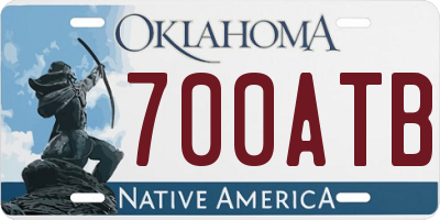 OK license plate 700ATB