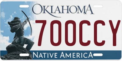 OK license plate 700CCY