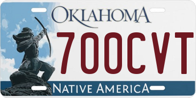 OK license plate 700CVT