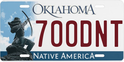 OK license plate 700DNT