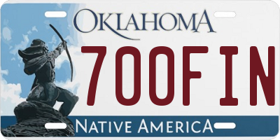 OK license plate 700FIN